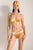 Top bikini con aro, estampado hojas