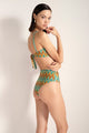 Calzón culotte con estampado de zig zag multicolor