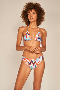 Top triángulo estampado geométrico