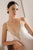 Body con escote triangular, Color Crudo