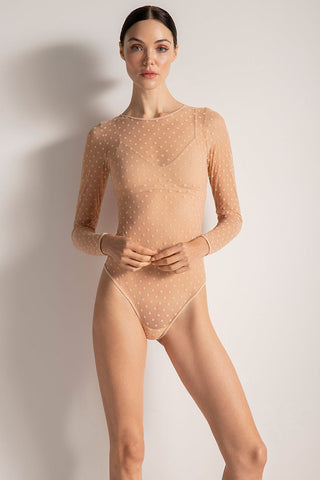 Body cuello redondo manga larga