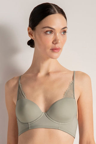 Brasier clásico con copa y aro, Color Gris