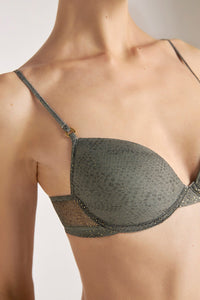 Brasier clásico estampado animal  verde