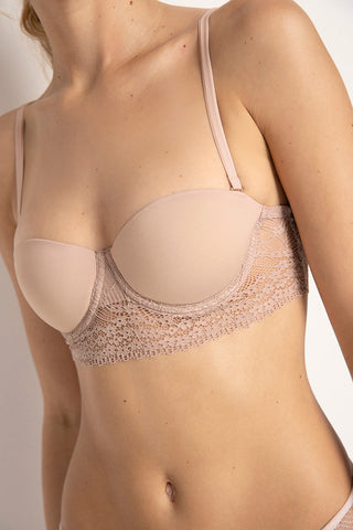 Sostén strapless con copa Palo de Rosa