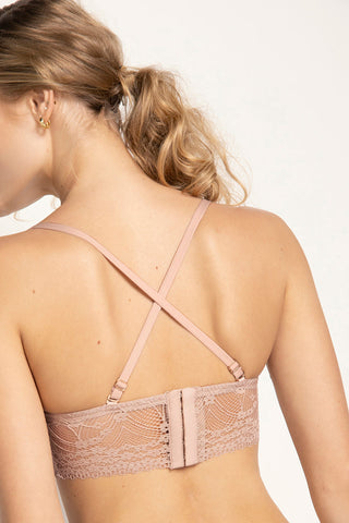 Sostén strapless con copa Palo de Rosa