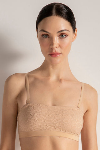 Brasier strapless con cargaderas removibles, Color Piel