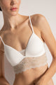 Brasier triangular con copa, Color Crudo
