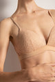 Brasier triangular con copa, Color Piel