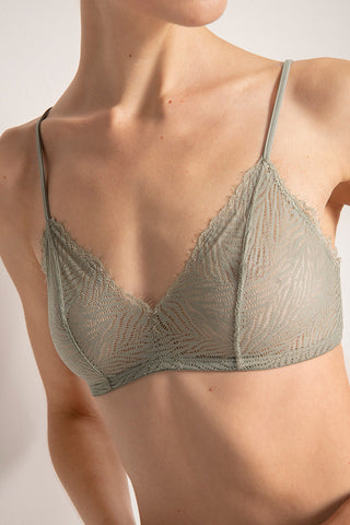 Brasier triangular ultra transparente, Color Gris