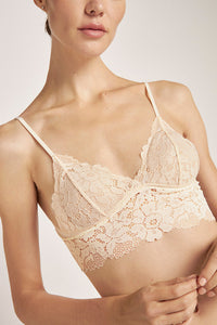 Brasier triangular Color Marfil