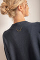 Chaleco tejido con cuello redondo Color Azul