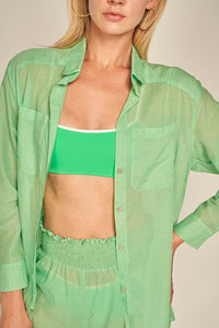 Pantalón Verde en algodón