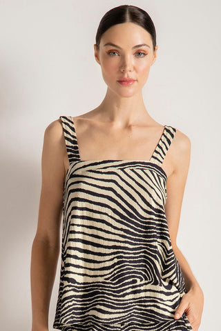 Camisa con escote recto Color Estampado