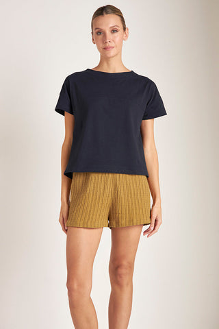 Short mix & match Color Mostaza/Gris