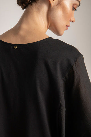 Camiseta cuello redondo, Color Negro