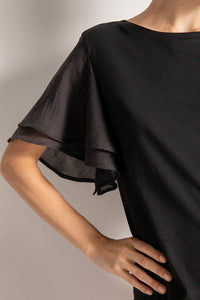 Camiseta cuello redondo, Color Negro