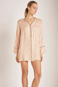 Camisola en satín Color Crema