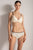 Brasier triangular con copa, Color Marfil/Negro