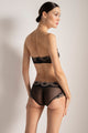 Brasier strapless con aro y sin copa, Color Negro