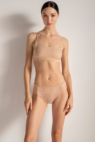 Brasier strapless con cargaderas removibles, Color Piel