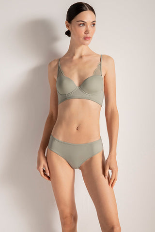 Brasier clásico con copa y aro, Color Gris