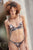 Brasier triangular en estampado floral
