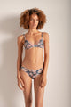 Brasier aro en estampado floral