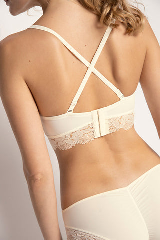 Sostén strapless Marfil