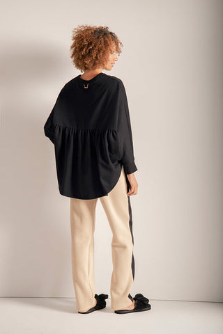 PANTALON LARGO PERCHADO KAKI RAYA NEGRA