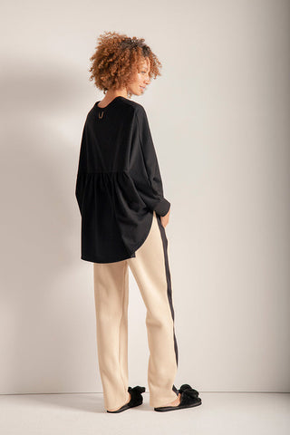PANTALON LARGO PERCHADO KAKI RAYA NEGRA