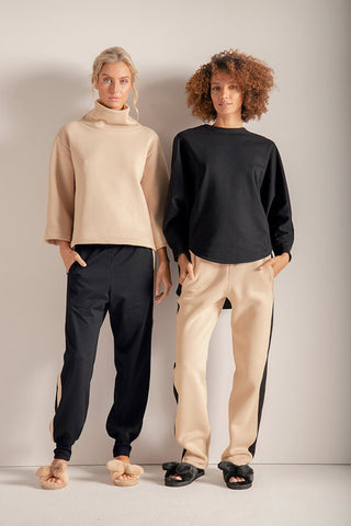 PANTALON LARGO PERCHADO KAKI RAYA NEGRA
