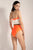 Entero strapless, Color Naranja Neón/Café/Marfil