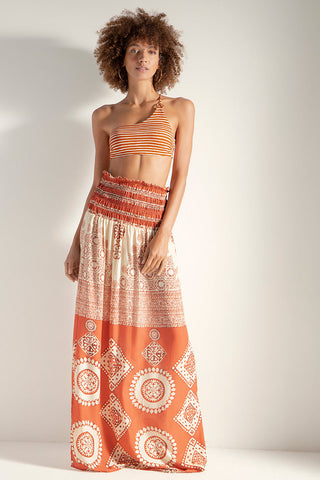 Falda / Vestido Detalle Nido de Abejas