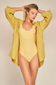 Maxi Camisa Amarillo en lino