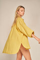 Maxi Camisa Amarillo en lino
