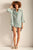 Maxi Camisa en gasa color azul claro