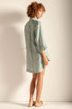 Maxi Camisa en gasa color azul claro