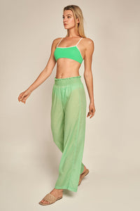 Pantalón Verde en algodón