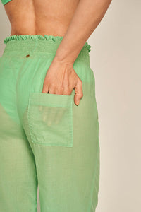 Pantalón Verde en algodón