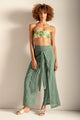 Pantalón en algodón color verde