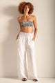 Pantalón en lino blanco