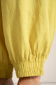 Pantalón en lino, Color Amarillo
