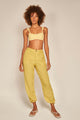 Pantalón tipo jogger Amarillo