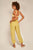 Pantalón tipo jogger Amarillo