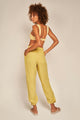 Pantalón tipo jogger Amarillo
