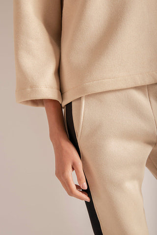 PANTALON LARGO PERCHADO KAKI RAYA NEGRA