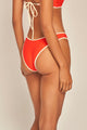 Calzón Corte Alto y Culotte Color Naranja/Marfil