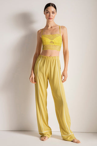Pijama Pantalón Color Amarillo