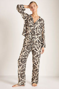 Pijama Pantalón estampada de flores
