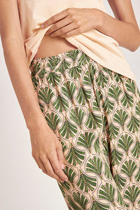 Pijama Pantalón estampado de palmeras